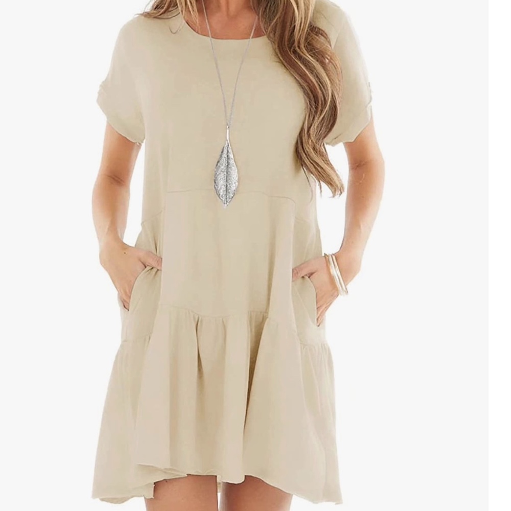 Tan/Cream Mini Dress